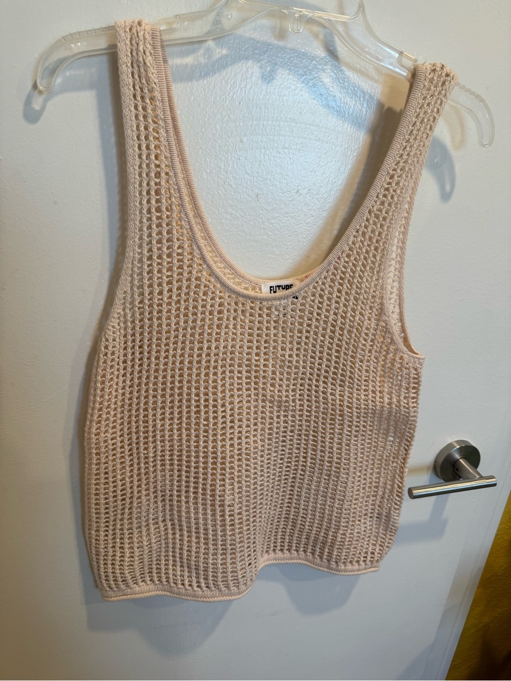 Cream knit tank